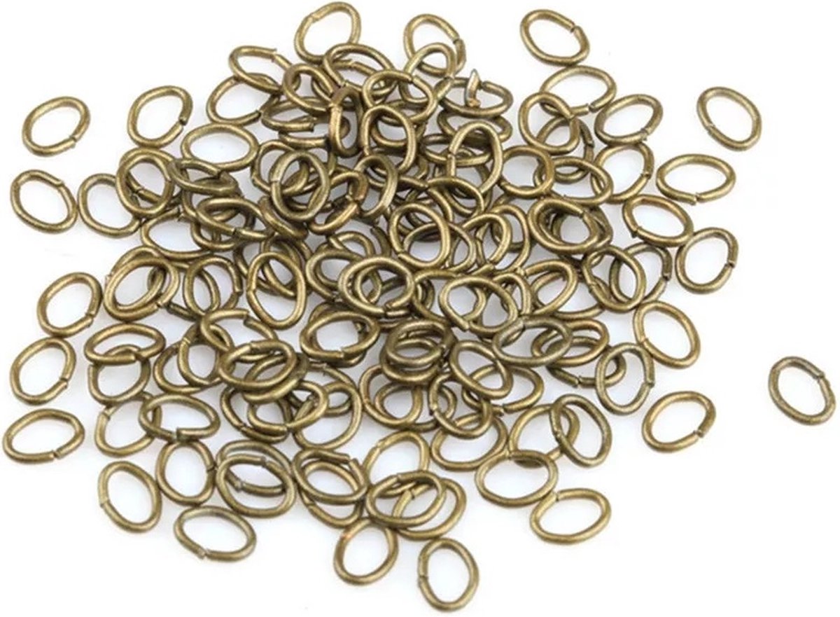 Hobby Sieraden maken| 50 stuks | Koper | 10 mm| Jumping Ring. | Oogjes | Ringetjes | RVS | sluiting